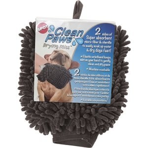 Ethical Pet Clean Paws Dog Mitt, Color Varies, 9.5-in