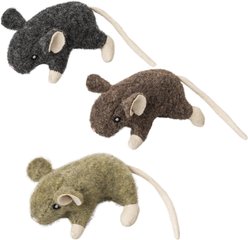 Ethical Pet Wool Mouse Willie Cat Toy, Color Varies, 3.5-in