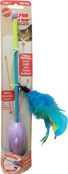 Ethical Pet Dolphin Laser Wand Cat Toy, Color Varies slide 1 of 2