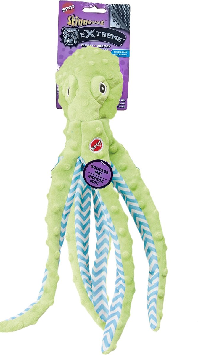 Ethical Pet Skinneeez Extreme Triple Squeaker Shark Stuffing-Free Squeaky Plush Dog Toy