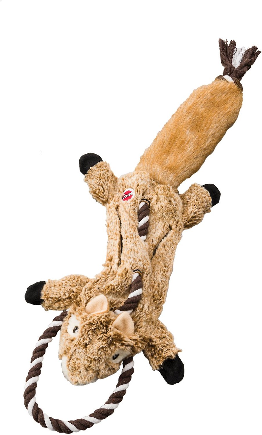 ETHICAL PET Skinneeez Tugs Forest Chipmunk Stuffing-Free Squeaky Plush ...