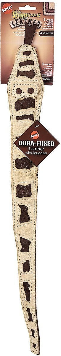 Ethical Pet Leather Skinneeez Lizard Stuffing-Free Dog Toy, Color Varies