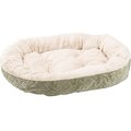 Ethical Pet Sleep Zone Quilted Oval Cuddler Bolster Dog Bed, Sage, 26-in