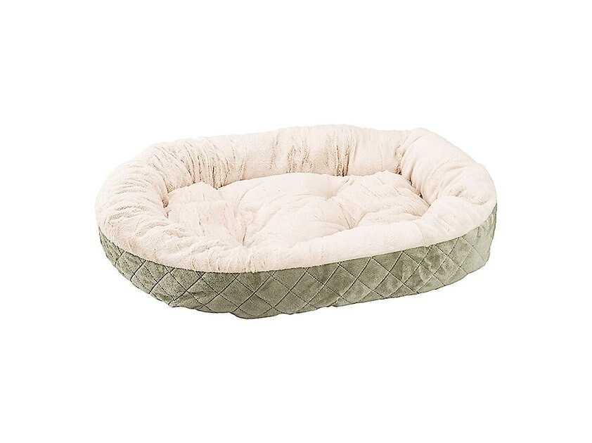 Ethical Pet Sleep Zone Quilted Oval Cuddler Bolster Dog Bed
