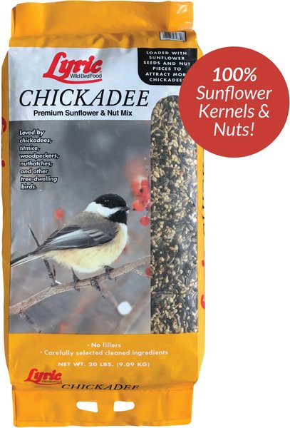 Lyric Chickadee Premium Sunflower & Nut Mix Wild Bird Food, 20-lb bag slide 1 of 10