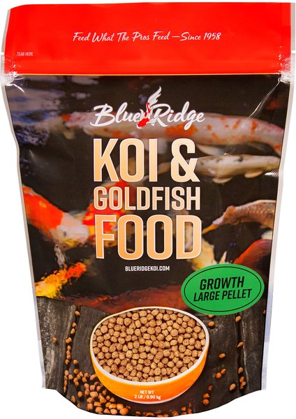 Blue Ridge Koi & Goldfish Large Pellet Growth Formula Koi & Goldfish Food, 2-lb bag slide 1 of 2