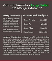 Blue Ridge Koi & Goldfish Large Pellet Growth Formula Koi & Goldfish Food, 2-lb bag slide 2 of 7