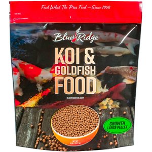 Blue Ridge Koi & Goldfish Large Pellet Growth Formula Koi & Goldfish Food, 5-lb bag