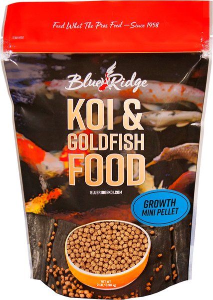 Blue Ridge Koi & Goldfish Mini Pellet Growth Formula Koi & Goldfish Food, 2-lb bag slide 1 of 2