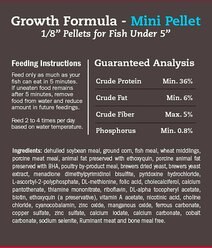 Blue Ridge Koi & Goldfish Mini Pellet Growth Formula Koi & Goldfish Food, 2-lb bag slide 2 of 7