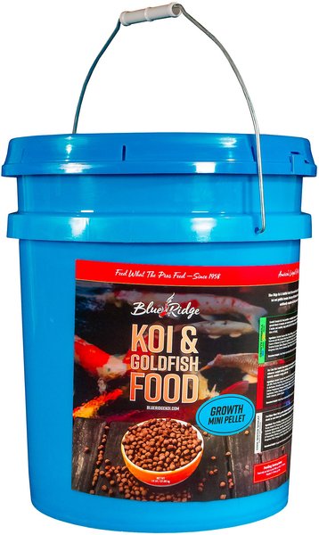 Blue Ridge Koi & Goldfish Mini Pellet Growth Formula Koi & Goldfish Food, 14-lb bucket slide 1 of 2