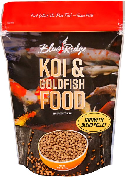 Blue Ridge Koi & Goldfish Blend Pellet Growth Formula Koi & Goldfish Food, 2-lb bag slide 1 of 2