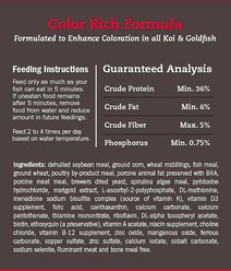Blue Ridge Koi & Goldfish Color Rich Formula Koi & Goldfish Food, 5-lb bag slide 2 of 7