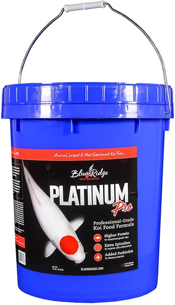 Blue Ridge Koi & Goldfish Platinum Pro Formula Koi & Goldfish Food, 14-lb bucket slide 1 of 2