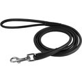 CollarDirect Rolled Leather Dog Leash, Black, Large: 6-ft long, 3/8-in wide