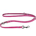 CollarDirect Multifunctional Leather Dog Leash, Pink, 6-ft long, 9/16-in wide