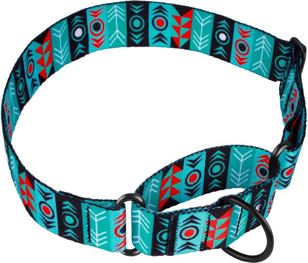 CollarDirect Tribal Aztec Nylon Martingale Dog Collar, Pattern 1, Medium: 15 to 20-in neck, 1.5-in wide slide 1 of 9