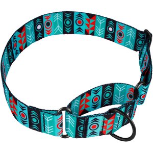 CollarDirect Tribal Aztec Nylon Martingale Dog Collar, Pattern 1, Medium: 15 to 20-in neck, 1.5-in wide