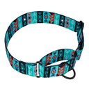 CollarDirect Tribal Aztec Nylon Martingale Dog Collar, Pattern 1, Large: 19 to 24-in neck, 1.5-in wide