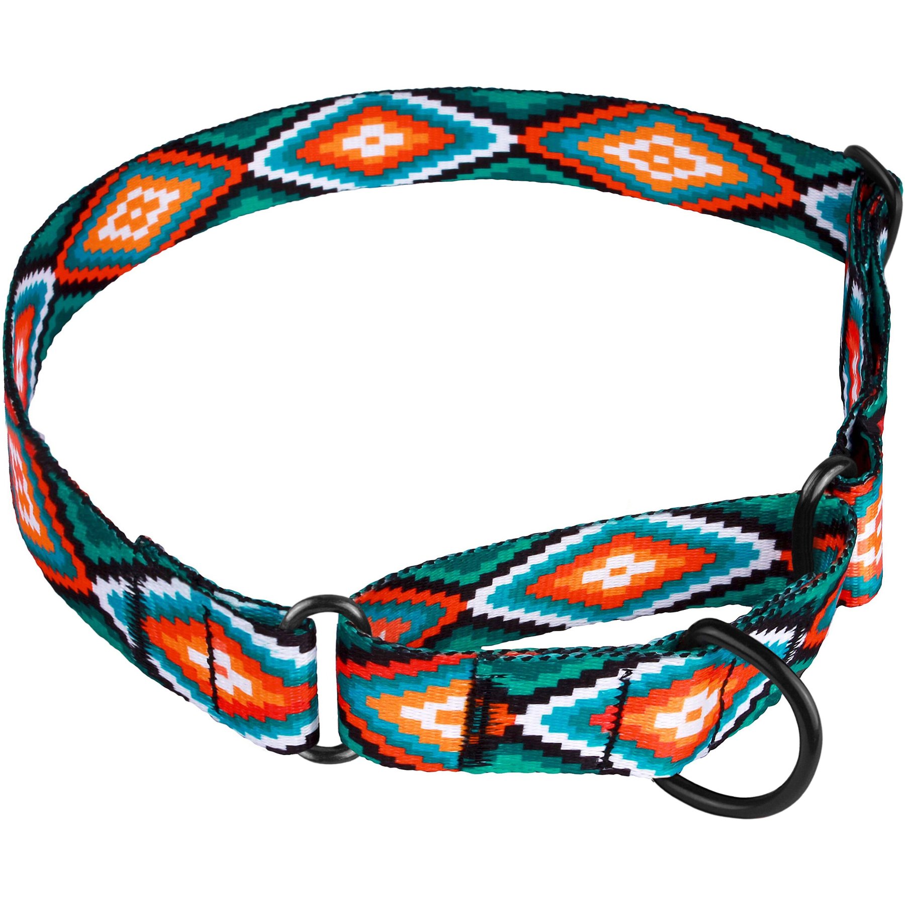 Collardirect martingale dog collar nylon safety training tribal pattern adjustable heavy duty collars for dogs medium hot sale large