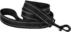 CollarDirect Reflective Nylon Dog Leash, 5-ft, Black, Small