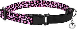 CollarDirect Leopard Breakaway Buckle Cat Collar, Pink