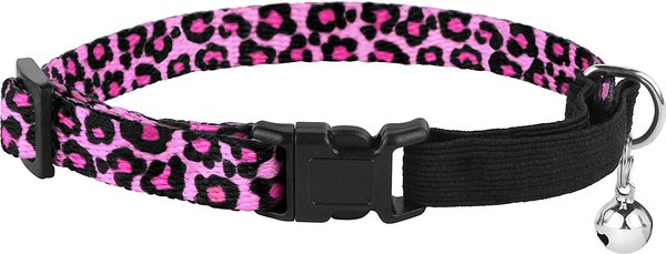 CollarDirect Leopard Breakaway Buckle Cat Collar, Pink slide 1 of 3