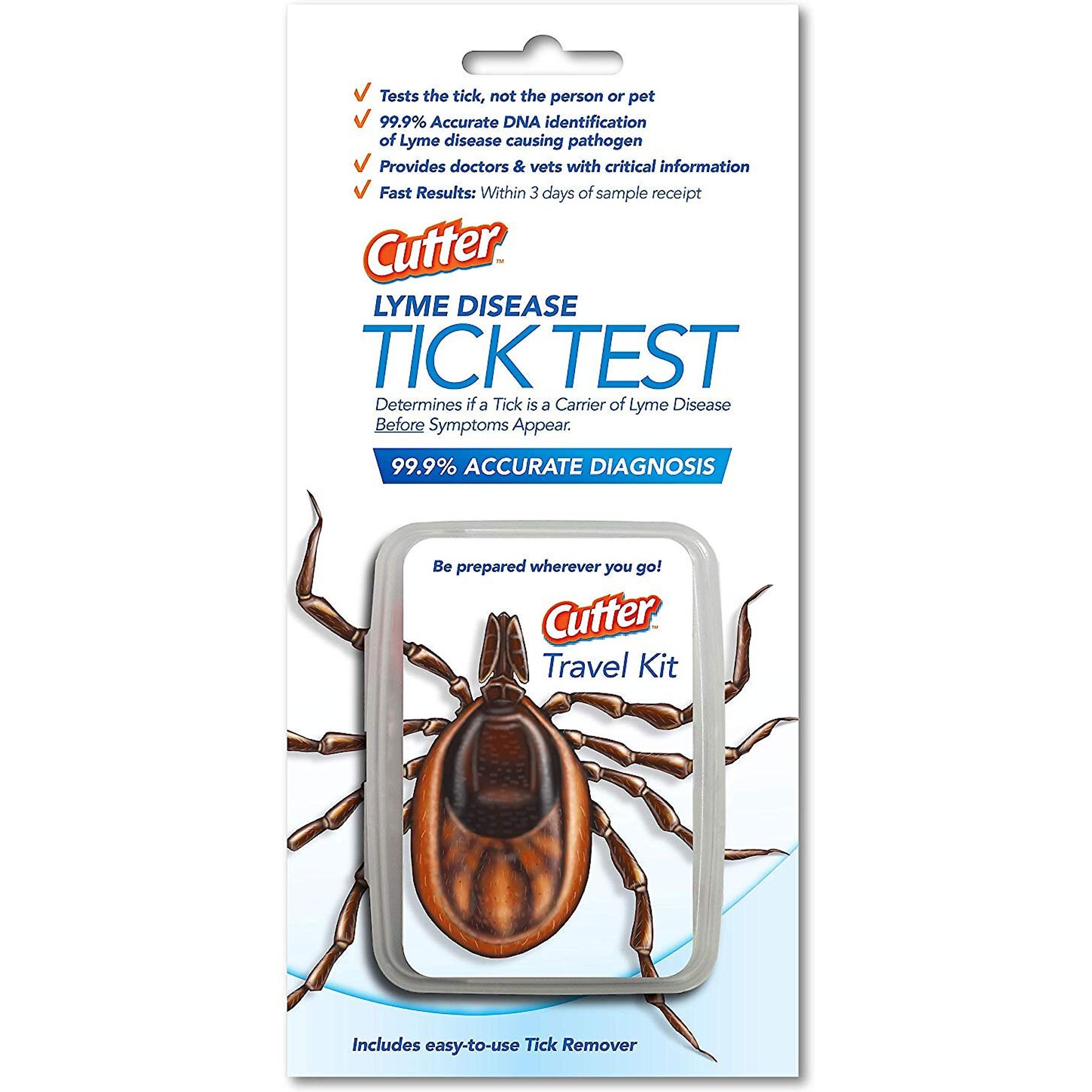 CUTTER Lyme Disease Tick Test Pet Kit CUTTER Lyme Disease Tick Test Pet Kit