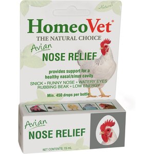 HomeoVet Avian Nose Relief Bird Supplement, 15-mL tube