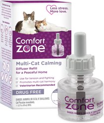 Comfort Zone Multi-Cat Calming Pheromone Diffuser Refill for Cats, 30-day, 1 count