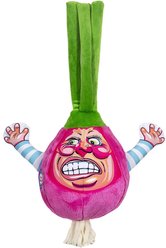 FUZZU Steamed Vegetables Raving Red Onion Dog Toy slide 1 of 3