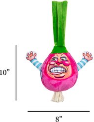 FUZZU Steamed Vegetables Raving Red Onion Dog Toy slide 2 of 3