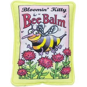FUZZU Bloomin' Kitty Bee Balm Seed Packet Cat Toy
