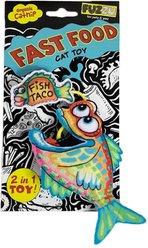 FUZZU Fast Food Fish & Taco with Organic Catnip Cat Toy