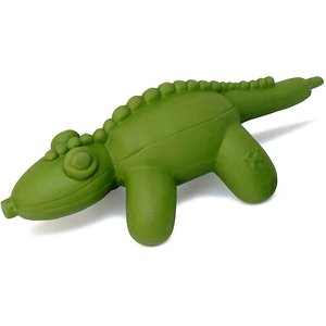 Charming Pet Poppin' Polkies Gator Squeaky Plush Dog Toy