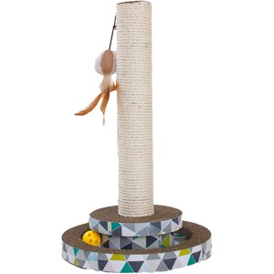 Petstages Scratch & Play Tower Track Cat Scratcher Toy with Catnip