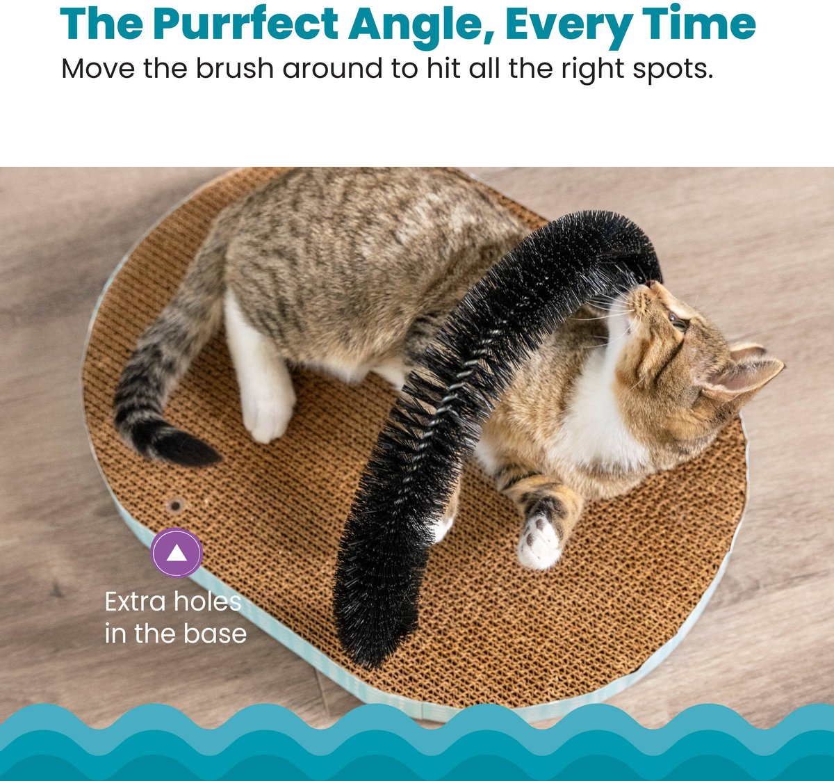 Cat scratcher with brush best sale