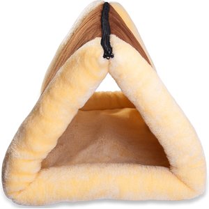 Paws & Pals 2-in-1 Indoor Fleece Pyramid Cat Bed