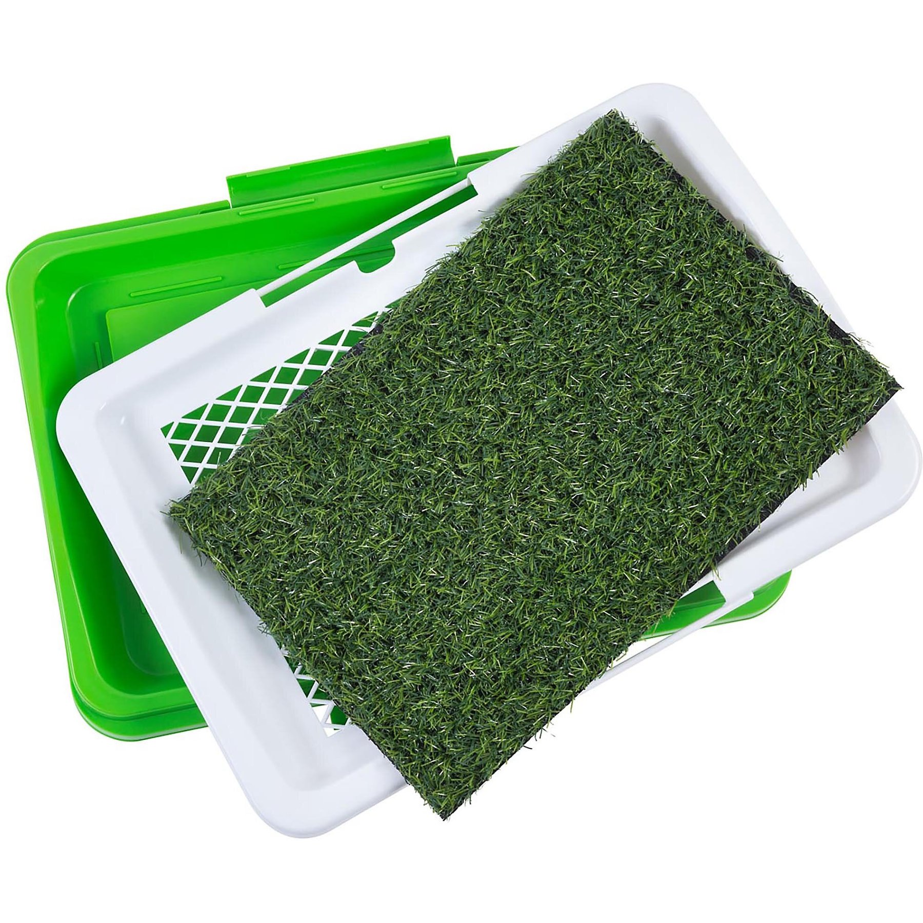 Pet Pal 18.5-in x 13.5-in Reusable Plastic Artificial Grass Mat in