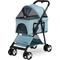 Show in main carousel: Paws & Pals 2-in-1 Detachable Dog & Cat Stroller & Carrier, Blue slide 1 of 4