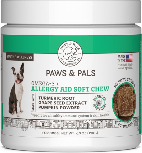 Paws & Pals Omega-3+ Soft Chew Allergy Supplement for Dogs