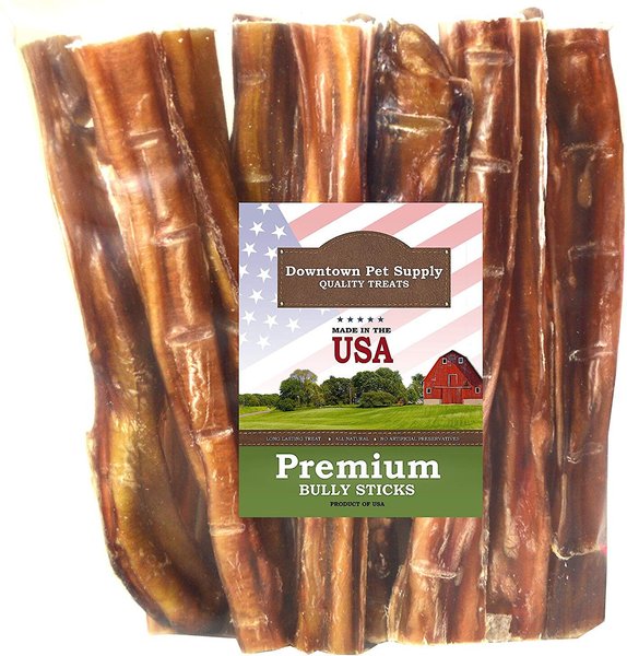 Downtown Pet Supply 6" Premium Bully Stick Dog Treats, 10 pack slide 1 of 6