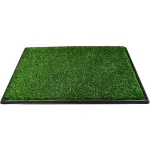 Downtown Pet Supply Pee Turf Portable Dog Potty Trainer, Green, 25-in