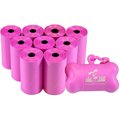 Downtown Pet Supply Dog Poop Bags & Dispenser, Pink, 180 bags