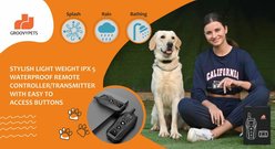 GroovyPets 650 Yard Waterproof Dog Training Shock Collar, 2 collars slide 2 of 7