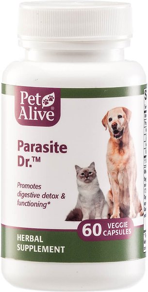 PetAlive Parasite Dr. Homeopathic Medicine for Cats & Dogs, 60 count slide 1 of 6