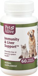 PetAlive Immunity & Liver Support Dog & Cat Supplement, 60 count