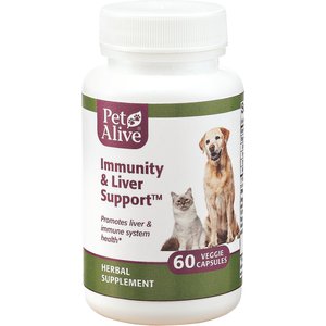 PetAlive Immunity & Liver Support Dog & Cat Supplement, 60 count