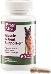 PetAlive Muscle & Joint Support-S Dog & Cat Supplement, 60 count