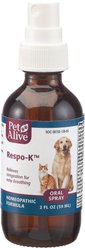 PetAlive Respo-K Homeopathic Medicine for Respiratory Infections for Cats & Dogs, 2-oz bottle